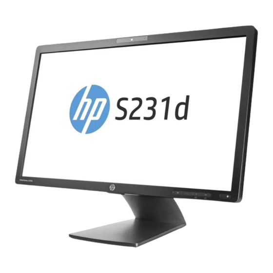 HP EliteDisplay S231d Benutzerhandbuch