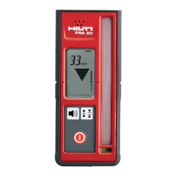 Hilti pra 20 Bedienungsanleitung