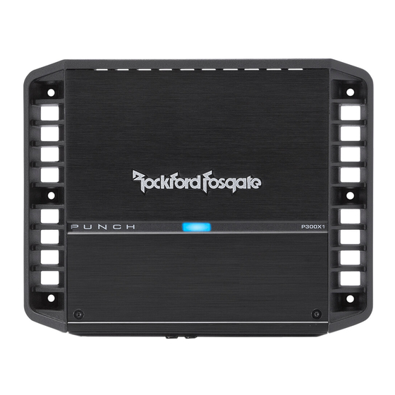 Rockford Fosgate PUNCH P300X1 Einbau Und Bedienung