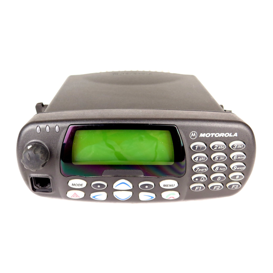 Motorola MTM800 Bedienungsanleitung