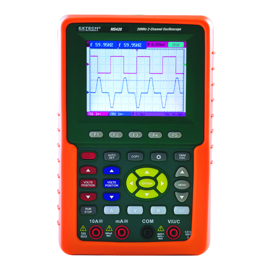 Extech Instruments Modell MS460 – 60 MHz Bedienungsanleitung