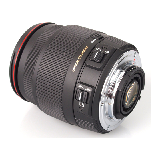 Sigma 18-200mm f3.5-6.3 II DC OS HSM Handbücher