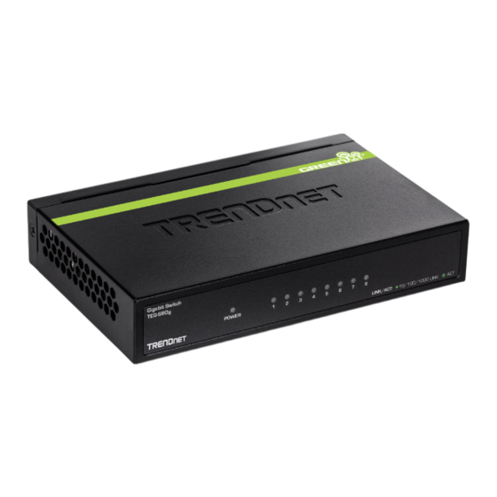 TRENDnet TEG-S80g Anleitung Zur Schnellinstallation