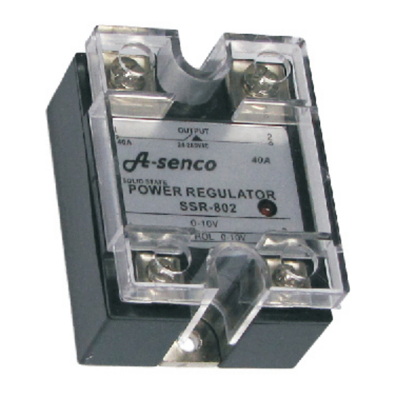 Pohltechnic A-senco SCR-800 Montage- Und Betriebsanleitung