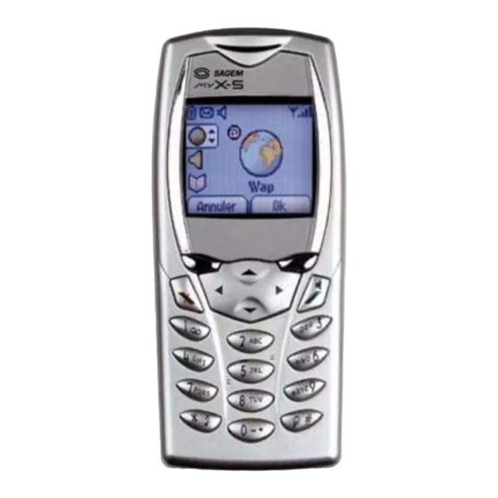 Sagem myX-5 Bedienungsanleitung