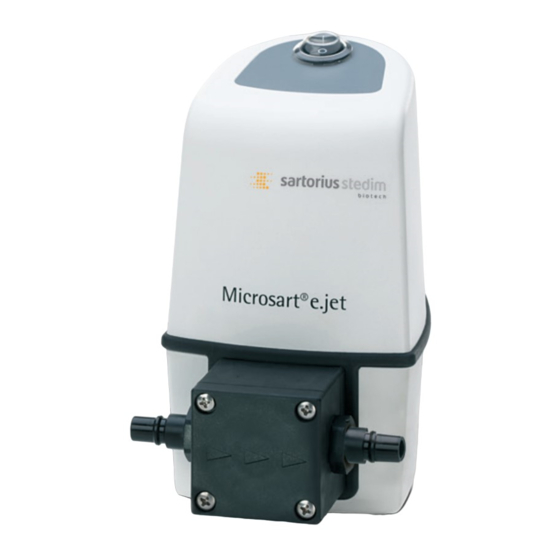 Sartorius Stedim Biotech Microsart e.jet Bedienungsanleitung
