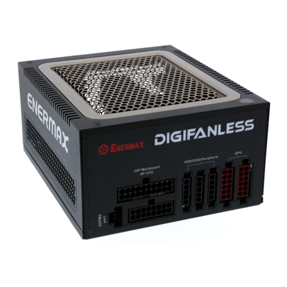 ENERMAX DIGIFANLESS EDF550AWN Benutzerhandbuch