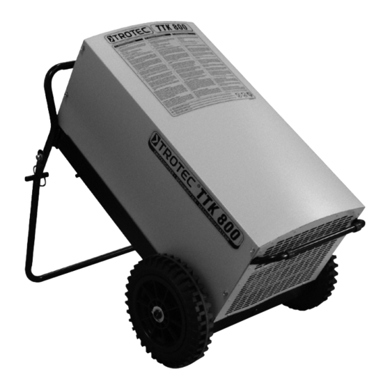 Trotec TTK 800 Bedienungsanleitung