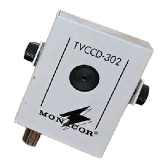 Monacor TVCCD-302 Montageanleitung