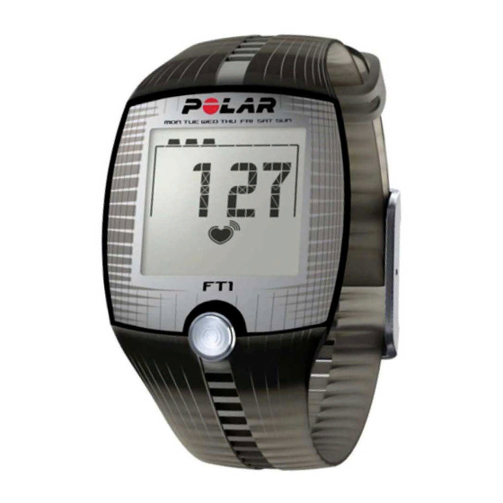 Polar FT1 Kurzanleitung