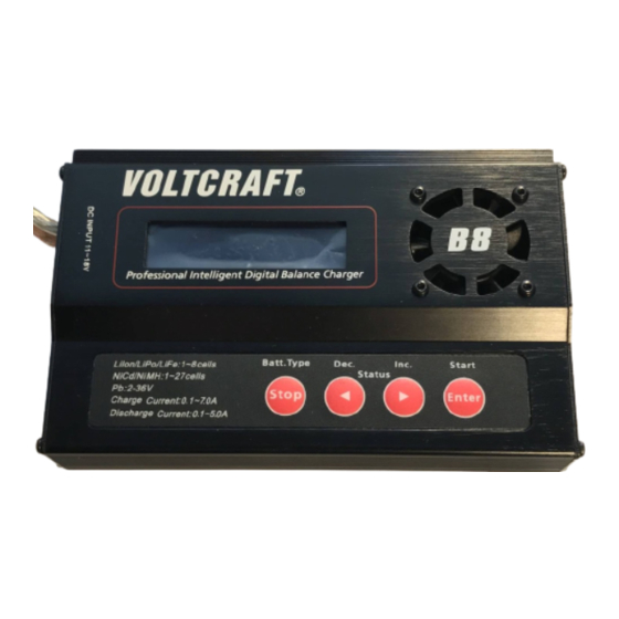 VOLTCRAFT B8 Handbücher