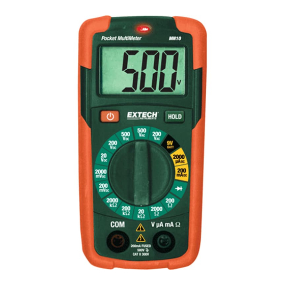 Extech Instruments MN10 Bedienungsanleitung