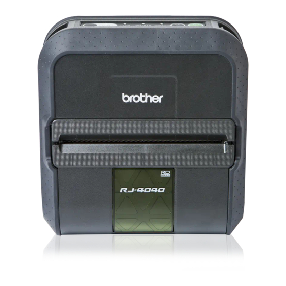 Brother RJ-4030 Kurzanleitung
