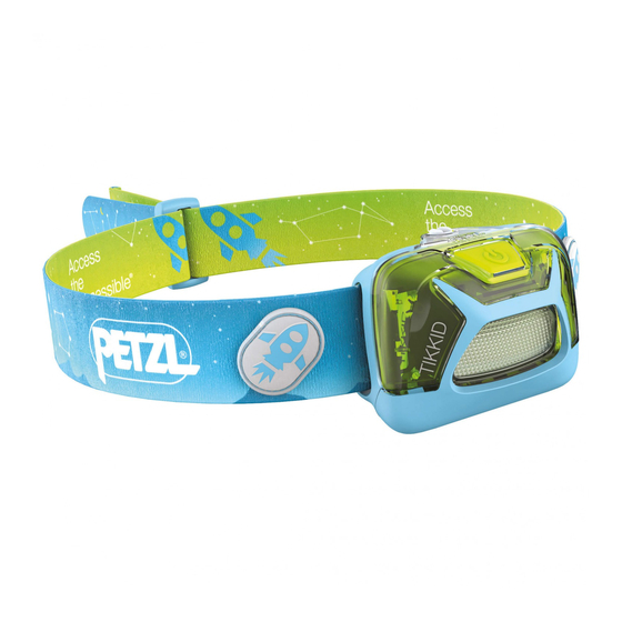 PETZL TIKKID Kurzanleitung