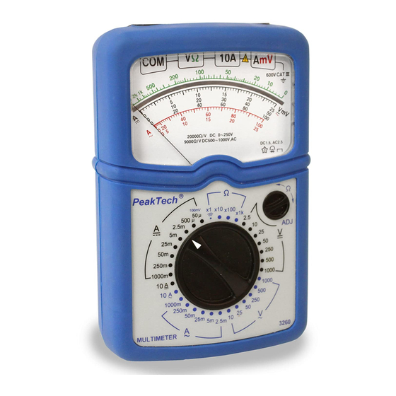 PeakTech 3260 Bedienungsanleitung