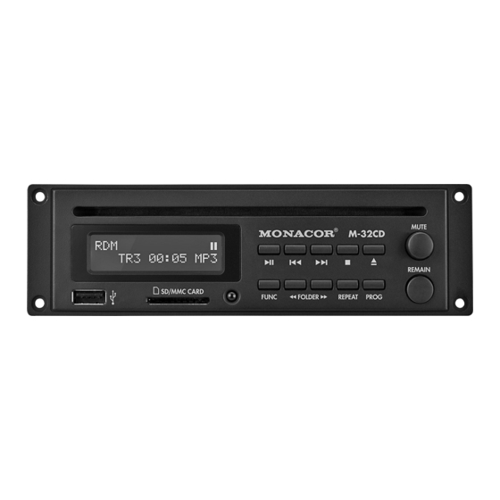Monacor M-32CD Bedienungsanleitung