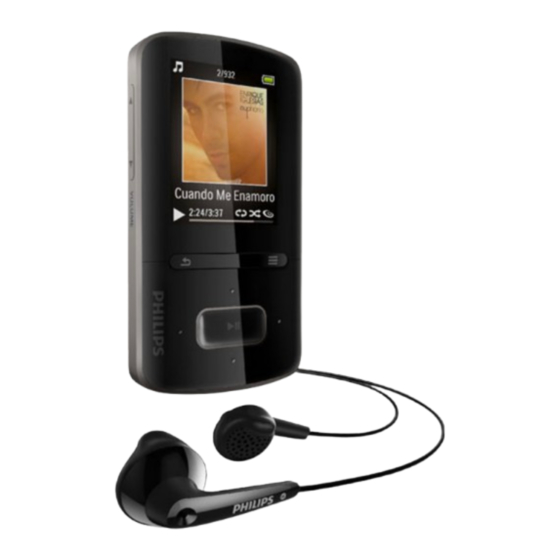 Philips SA3VBE04 Benutzerhandbuch