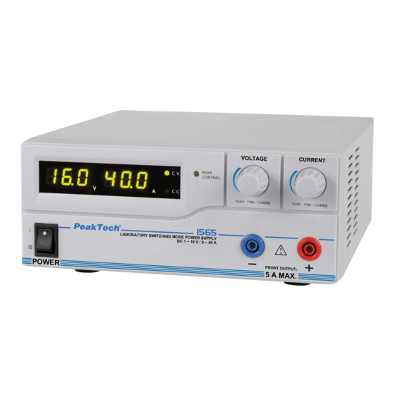 PeakTech 1565 Bedienungsanleitung
