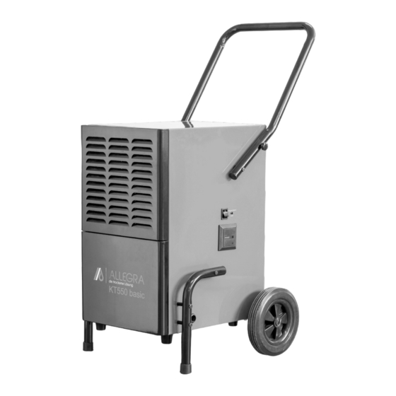 Allegra KT 550 basic Bedienungsanleitung