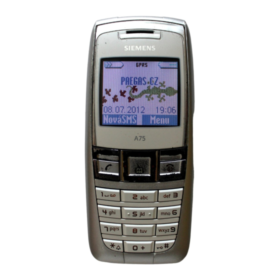 Siemens A75 Kurzanleitung