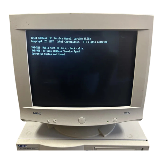 NEC HR17 MultiSync Bedienungsanleitung