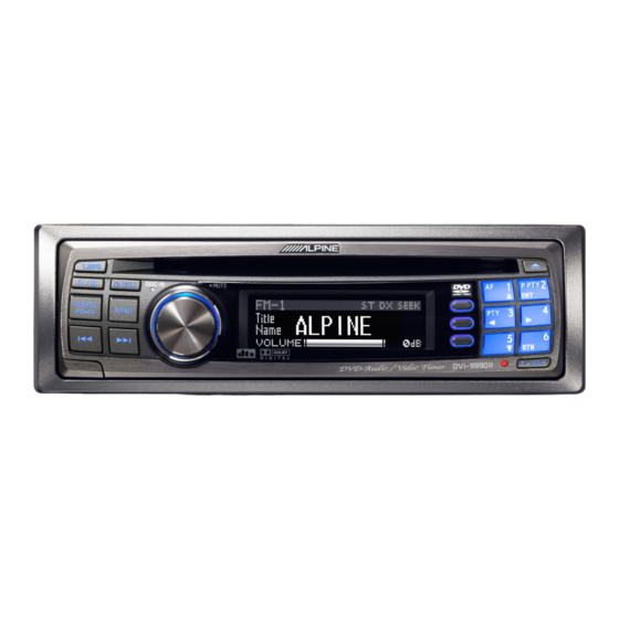 Alpine DVI-9990R Hinweise Über Die Installation Und Anschlüsse