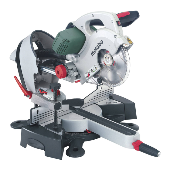 Metabo KGS 254 Plus Originalbetriebsanleitung