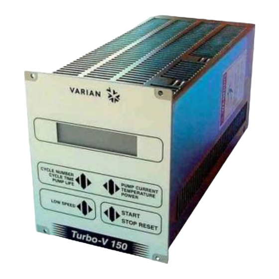 Varian Turbo-V 150 Bedienungshandbuch