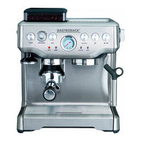 Gastroback Design Espresso Machine Advanced Control Bedienungsanleitung