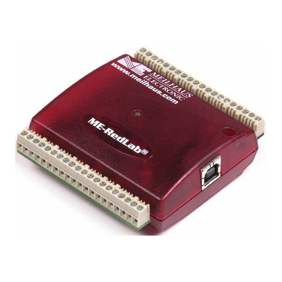 Meilhaus Electronic RedLab 1208FS Bedienungsanleitung