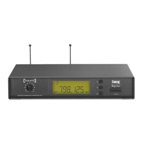 Monacor International img Stage Line TXS-870 Bedienungsanleitung