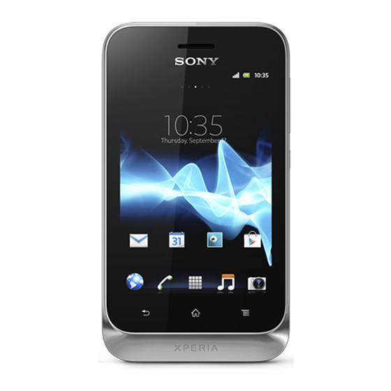 Sony Xperia tipo ST21i2 Bedienungsanleitung