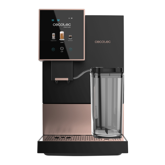 cecotec CREMMAET COMPACTCCINO CONNECTED Bedienungsanleitung
