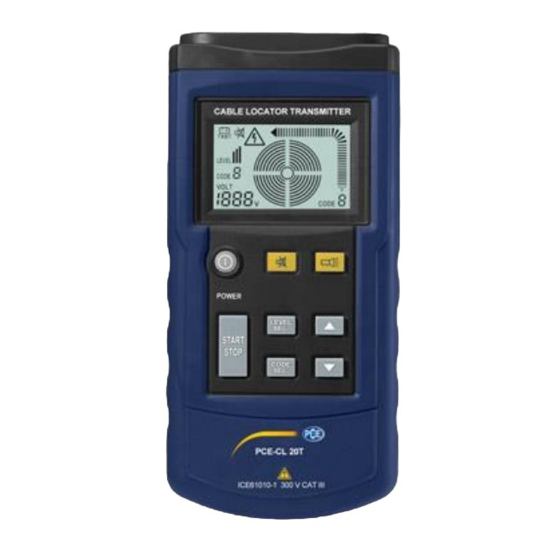 PCE Instruments CL 20 Bedienungsanleitung