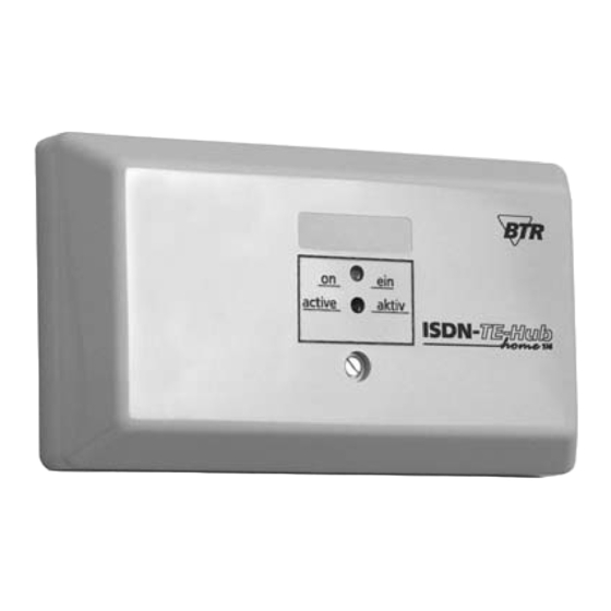 BTR ISDN-TE-Hub home 1/4 Bedienungsanleitung