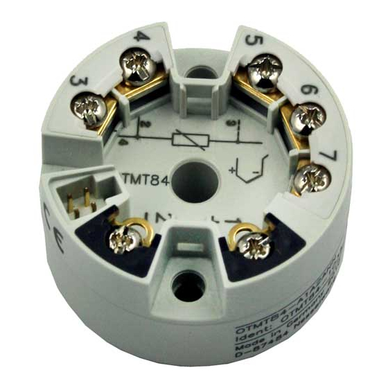 Endress+Hauser OTMT84 Bedienungsanleitung