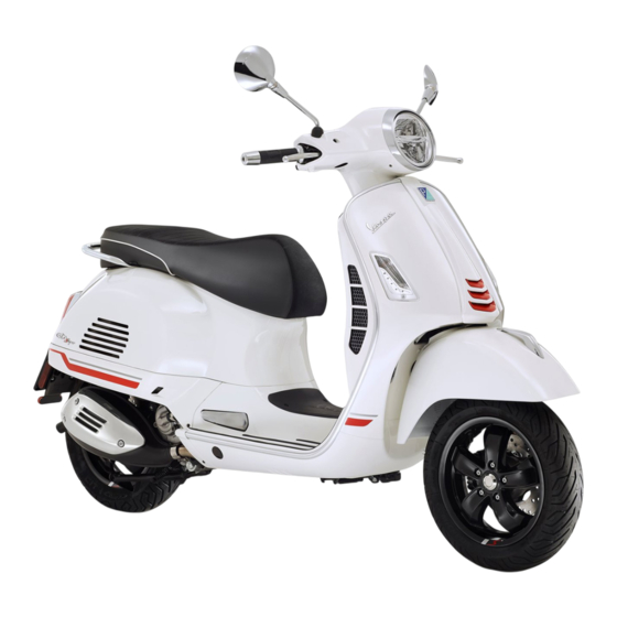 VESPA GTS 300 I.E. Bedienungsanleitung
