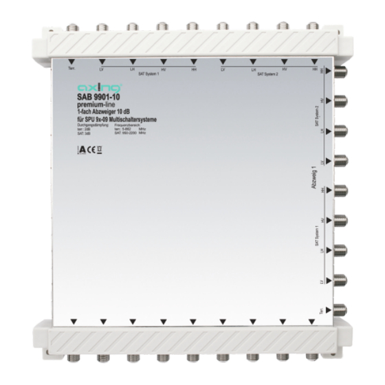 axing SAB 9901-10 Betriebsanleitung