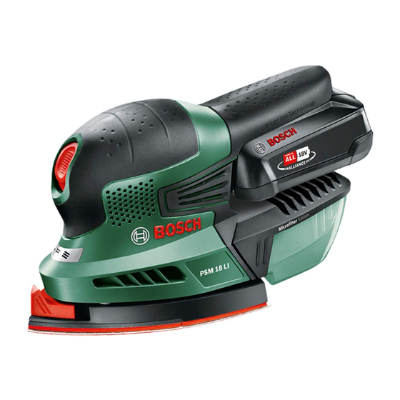 Bosch PSM 18 LI Betriebsanleitung