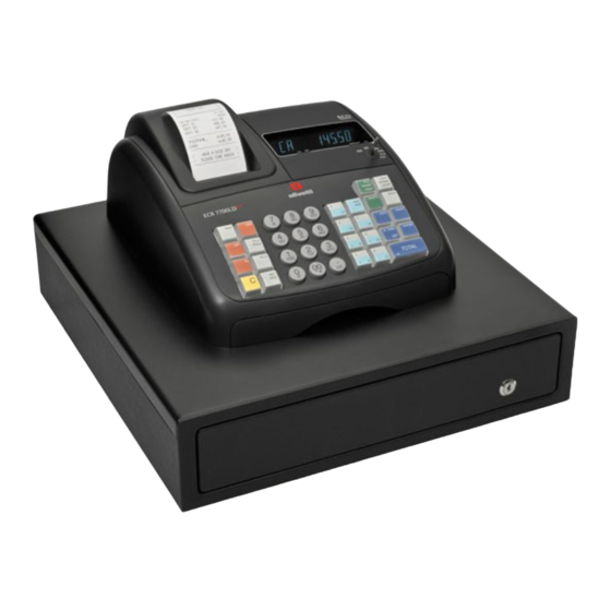 Olivetti ECR 7700LD eco Bedienungsanleitung