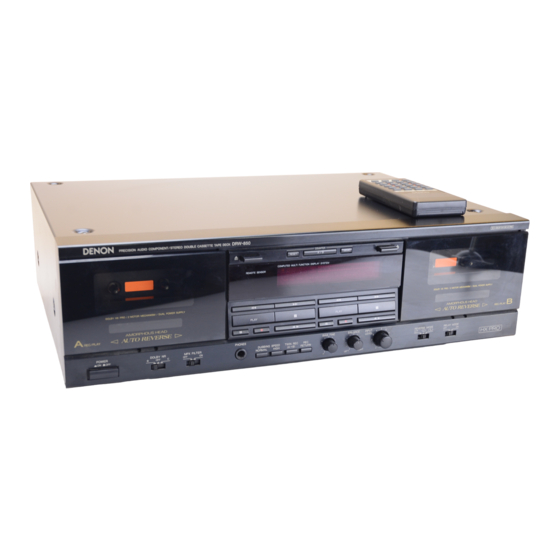 Denon DRW-850 Wartungsanleitung