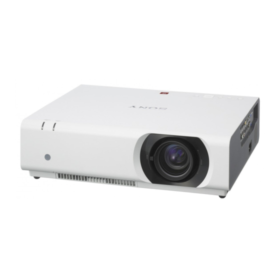 Sony VPL-CX275 Bedienungsanleitung