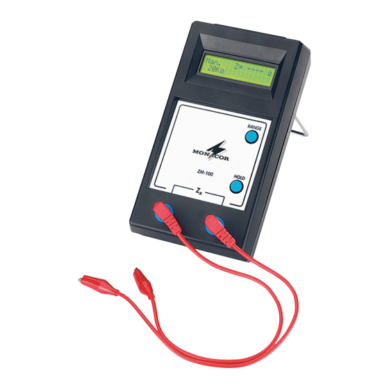 Monacor ZM-100 Bedienungsanleitung