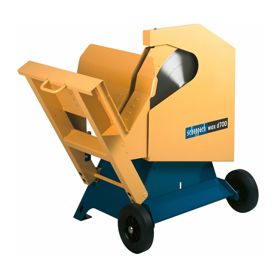 Scheppach ws 500 wox Dokumentation