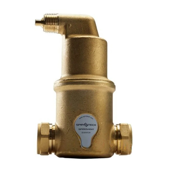 Spirotech Spirovent Installations- Und Bedienungsanleitung