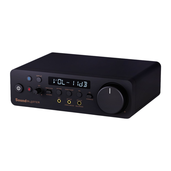 Creative SOUNDBLASTER X5 Kurzanleitung