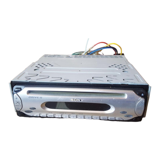 Sony CDX-S2220 Installation/Anschluss