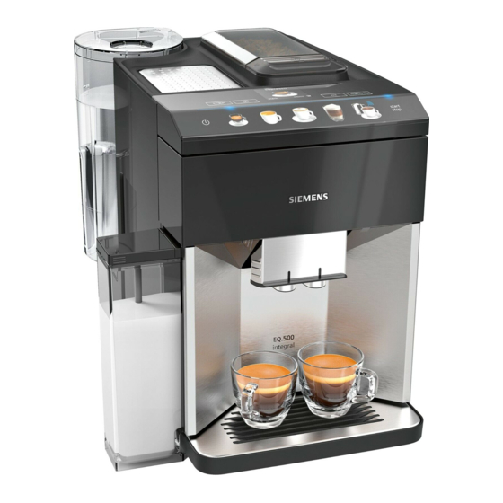 Siemens TQ507DF3 Gebrauchsanweisung