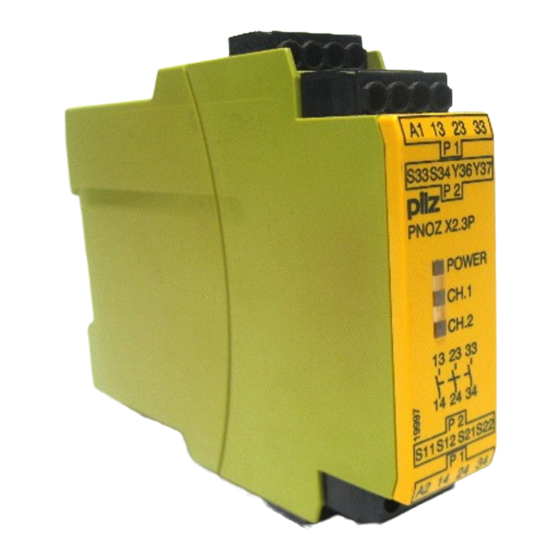 Pilz PNOZ X2.3P Betriebsanleitung