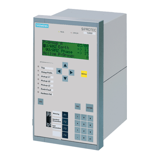 Siemens SIPROTEC 7SA6 Handbuch